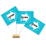Reform UK Party Paper Table Flags